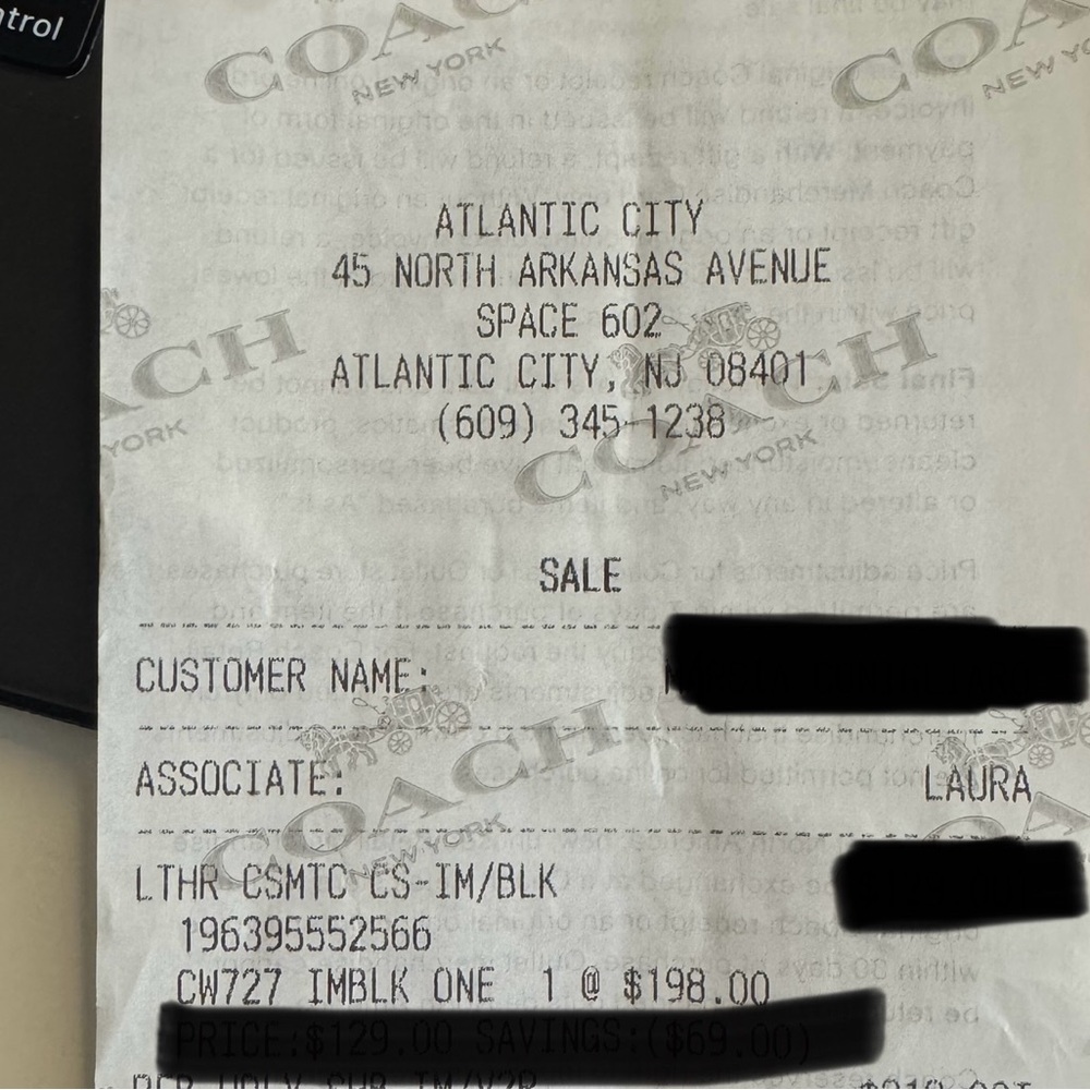 Coach | Black Leather Cosmetic Case - Picture 9 of 11